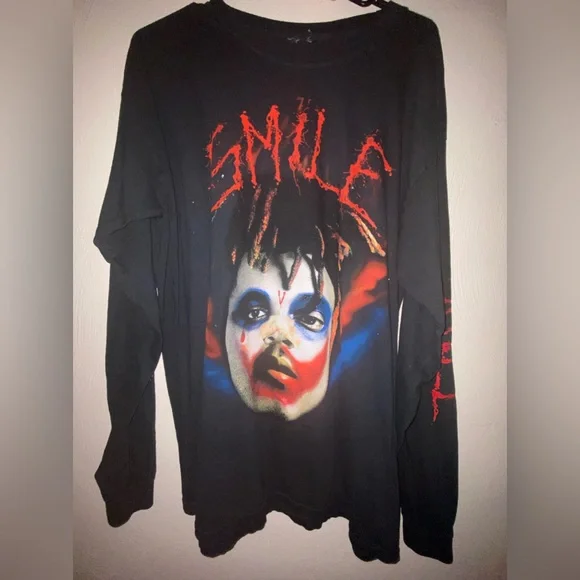 Juice Wrld x XO x Vlone Joker Tシャツ ブラック Juice Wrld X VLONE X XO Joker Tee Black - Size L DS | eBay